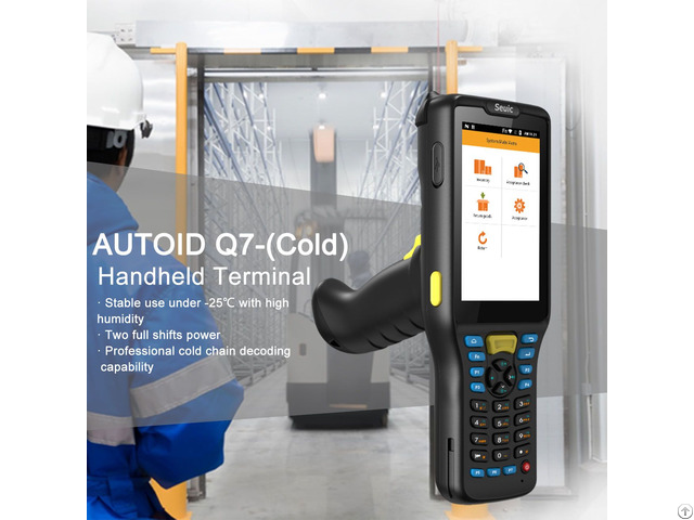 Seuic Autoid Q7 Cold Portable Data Capture Mobile Computer With Grip For Retail Industry Solution