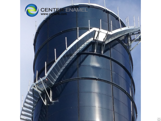 Glass Fused To Steel Bolted Biogas Storage Tank With Uv Resistant Coating