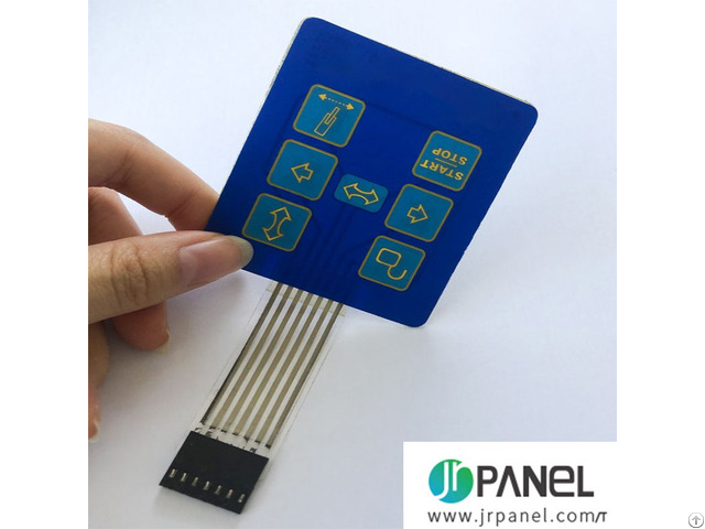 Customized Push Button Keypad Waterproof Membrane Switch With Led