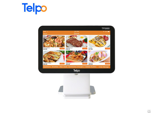 Telpo Tps680 15 6 Inch Touch Screen Cashier Machine Restaurant Pos Cash Register