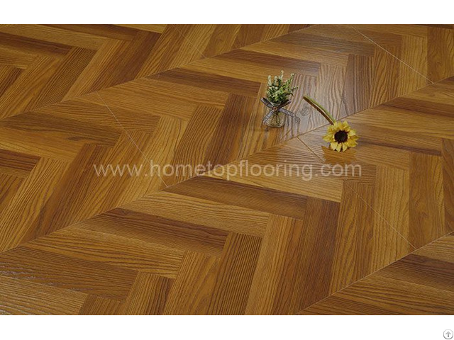 Fishbone Design Easy To Clean Laminate Flooring