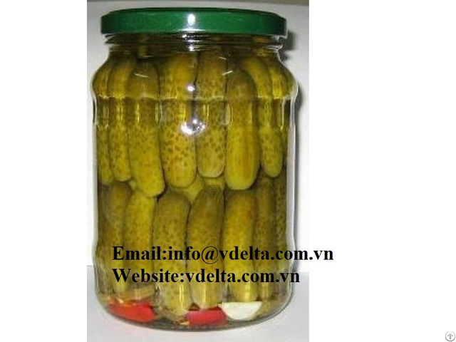 Viet Nam High Quality Canned Pickled Baby Cucumber