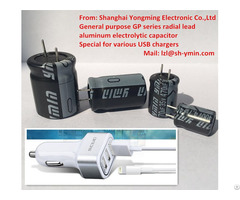 Radial Lead Aluminum Electrolytic Capacitor Special For Fast Usb Car Mobile Charger