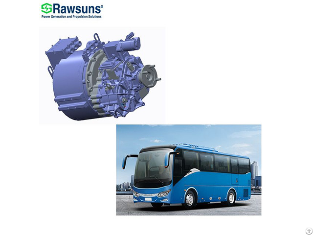 160kw Electric Motor With 2 Amt Transmission Ev Powertrain Bus Conversion Kit