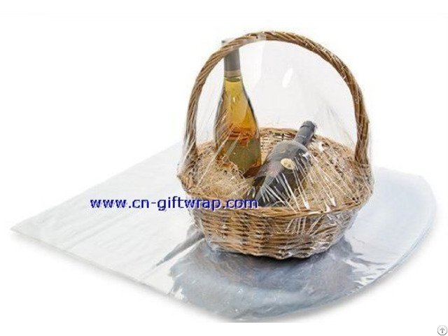 Pvc Shrink Wrap Basket Bag Of Round Dome