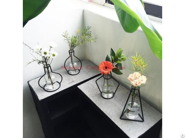 Lron Metal Plant Stand Flower Vase Holder