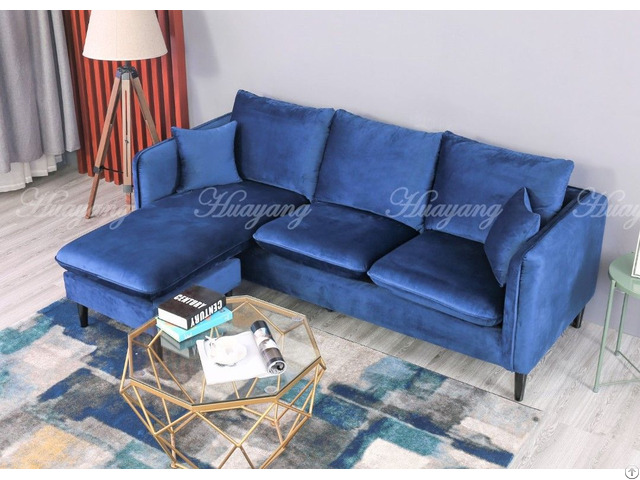 L Shaped Fabric Sofa Sectional