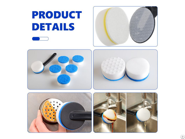 Cleaning Nano Magic Eraser Sponge Dish With Black Handle