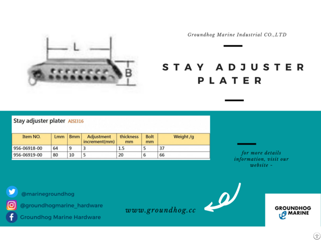 Stay Adjuster Plater 956 06919 00