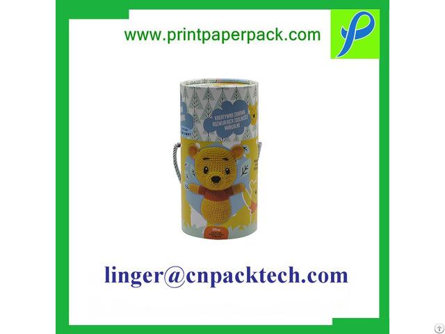 Oem China Factory Paper Custom Printing Cylinder Boxes For Wine