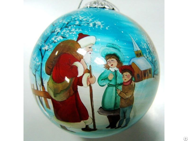 China Inside Painted Glass Christmas Balls