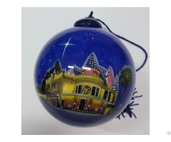 Unique Hand Painted Glass Baubles Christmas Ornaments And Holiday Gifts