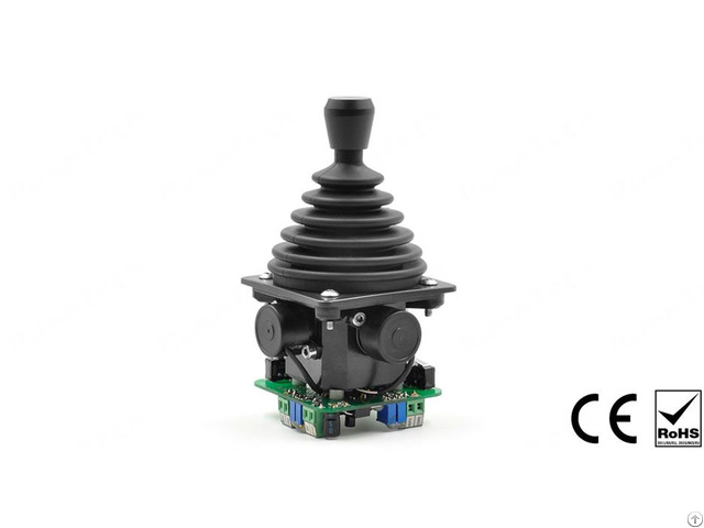 Runntech 24v Dc Supply Single Axis Spring Return 10 K Ohm Industrial Joystick