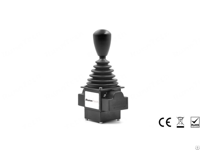 Runntech Single Axis Industrial Joystick Output For Electrohydraulic Control