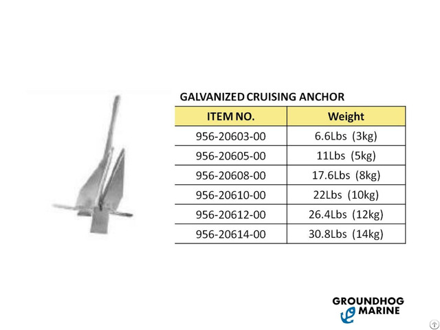 Galvanized Cruising Anchor 956 20603 00