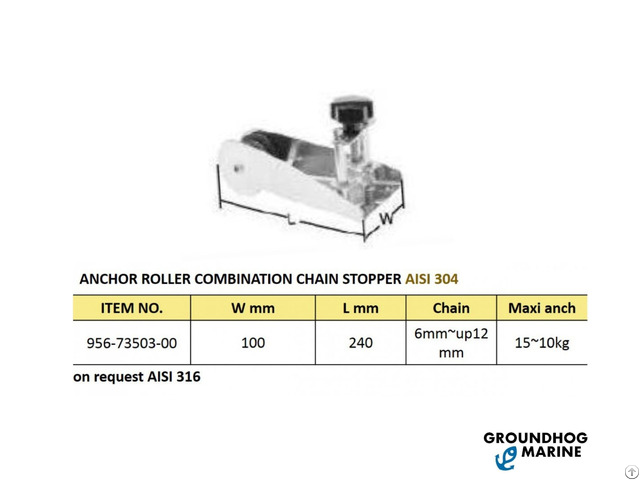 Anchor Roller Combination Chain Stopper 956 73503 00