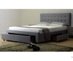 Classic Platform Bed With Drawers
