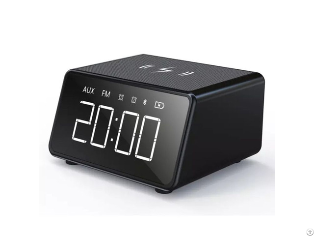 Smart Home Alarm Clock Mirror Surface Full Screen Hd Display Led Light Bluetooth Speaker