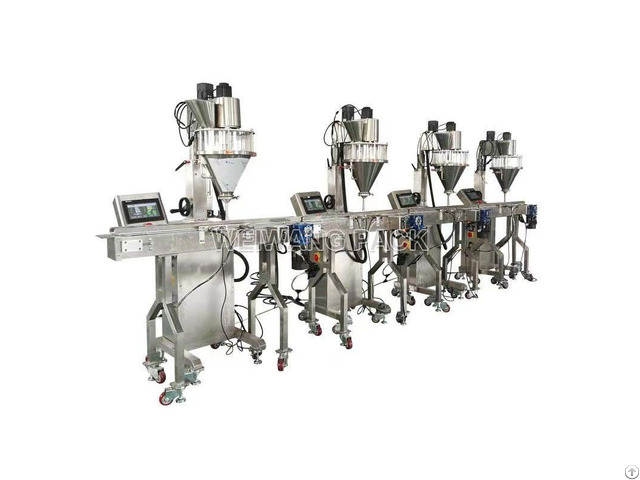 Semi Automatic Powder Dosing Filling Sealing Capping Line