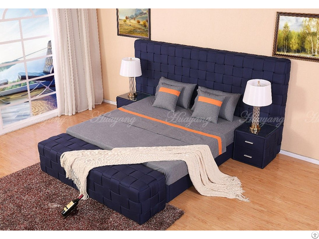 Big Size Fabric Flat Bed Furniture