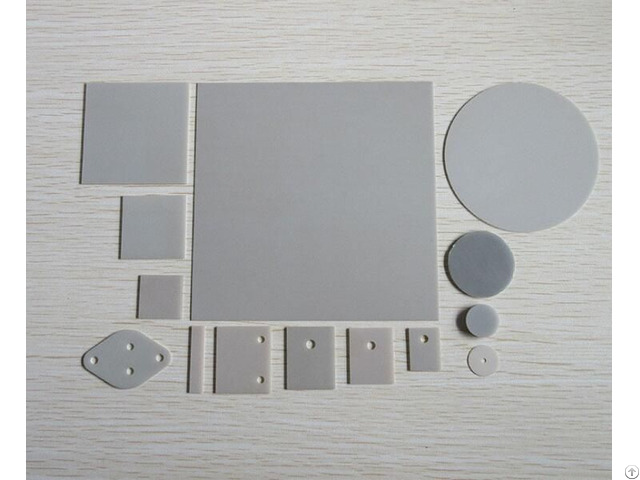 Aln Ceramic Sheet High Thermal Conductivity Insulation Gasket With Or Without Holes