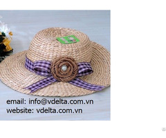 Hyacinth Straw Hat From Viet Nam