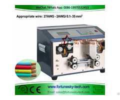Automatic 27awg 2awg 0 1 35sqmm Wire Stripping Machine