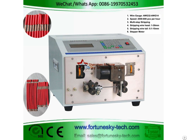 Full Or Partial Automatic Wire Stripping Machine