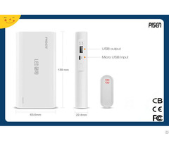 Pisen Led Power Bank 10000mah With Display For Mobile Phone Tablet Pc Psp Cb Ce Fcc Certificate