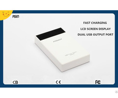 Cb Ce Fcc Certificate Dual Usb Pisen Power Bank 10000mah Lcd Screen Display For Mobile Phone