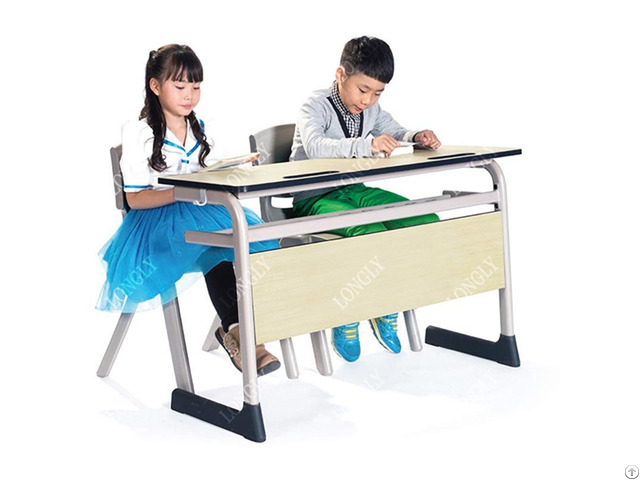 Top Quality Students Double Desk Chairs Set