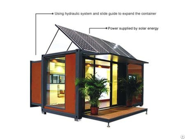 Expandable Flat Pack Prefab Module Container House With Solar Energy