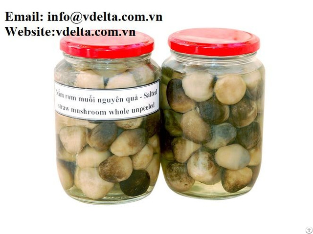 High Qualiy Salted Straw Mushroom From Vietnam