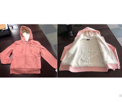 Babys And Kids Hoodie Jacket With Sherpa Lining