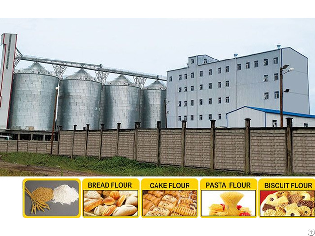 Multi Story Steel Structure Flour Milling Plant