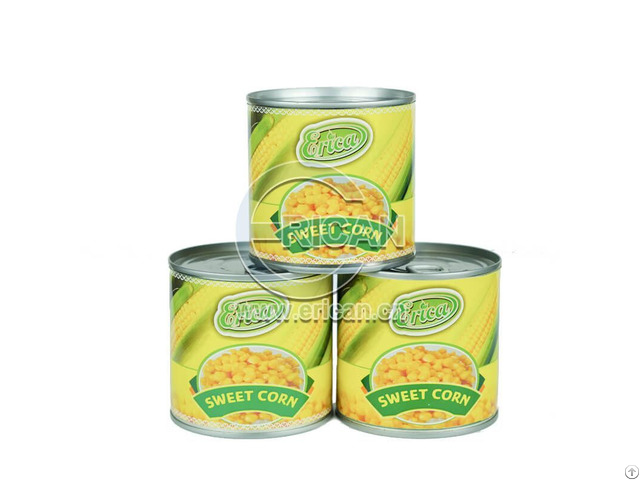 Easy Open Paper Label Canned Fresh Whole Golden Sweet Kernel Corn In Tin