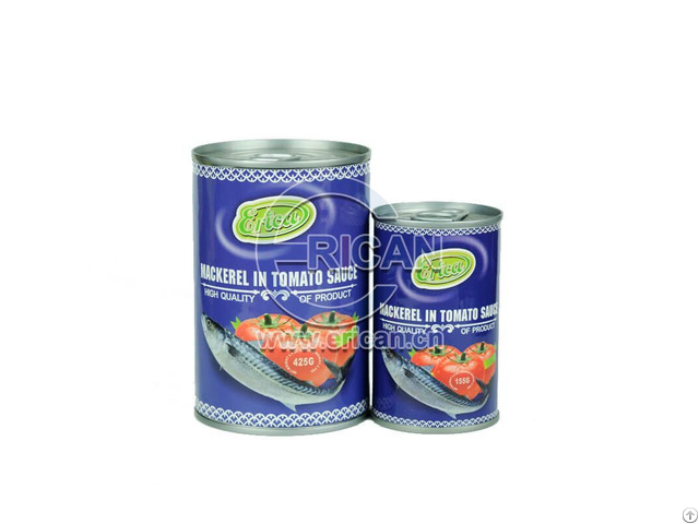 Factory Price Canned Fish Tin Mackerel In Tomato Sauce 155g 425g