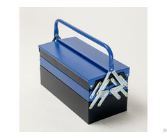 Three Layers Five Trays Portable Tool Box With Iron Handles Support Customized Color Service