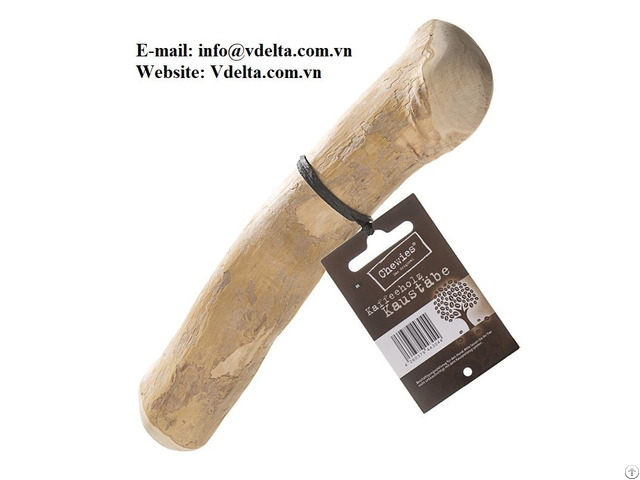 Natural Material Coffee Tree Wood Dog Chew Stick Size S M L