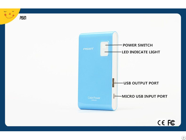 Pisen Slim Power Bank 4200mah External Battery Charger For Mobile Phone Ce Fcc Certificate