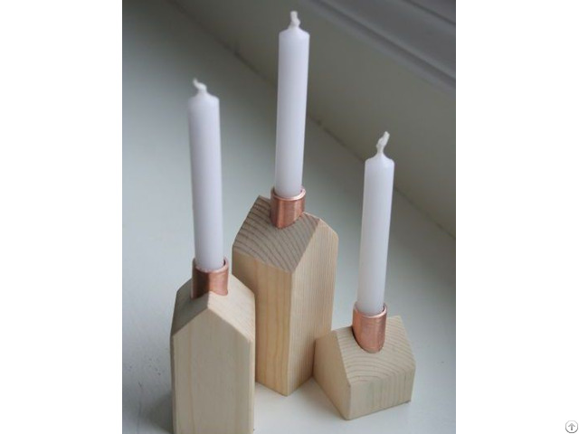 Wood Candle Holder