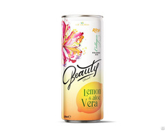 250ml Canned Collagen And Hyaluronic Acid Drink With Lemon Aloe Vera Flavor From Rita Beverage