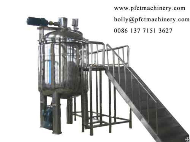 Liquid Cream Preparation Mixing Tanks Vessel