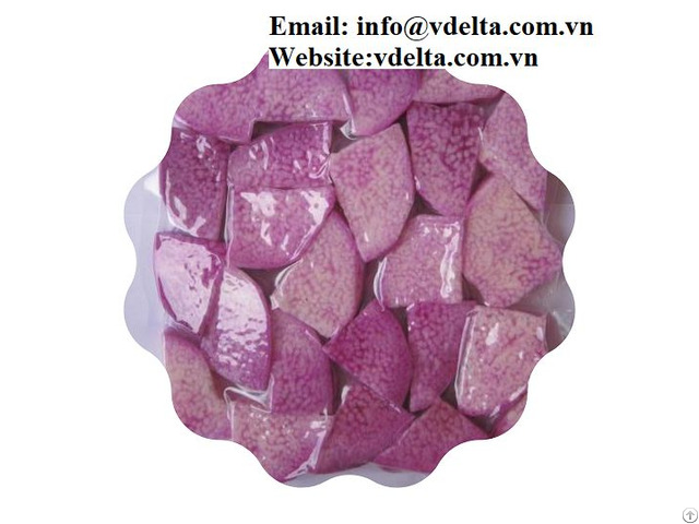 High Quality Frozen Sliced ​​purple Yam