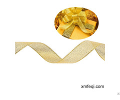 Metallic Craft Ribbon In Shimmering Gold And Silver For Gift Wrap