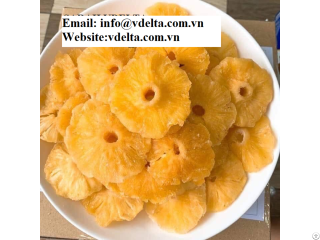 High Quality Soft Dried Pineapple From Vietnam