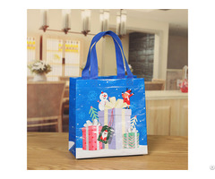 Colorful Printed Christmas Promotion Pp Coated Non Woven Shopping Bags