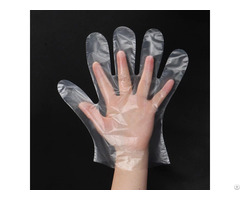 Custom Wholesale Disposable Pe Plastic Transparent Polyethylene Gloves