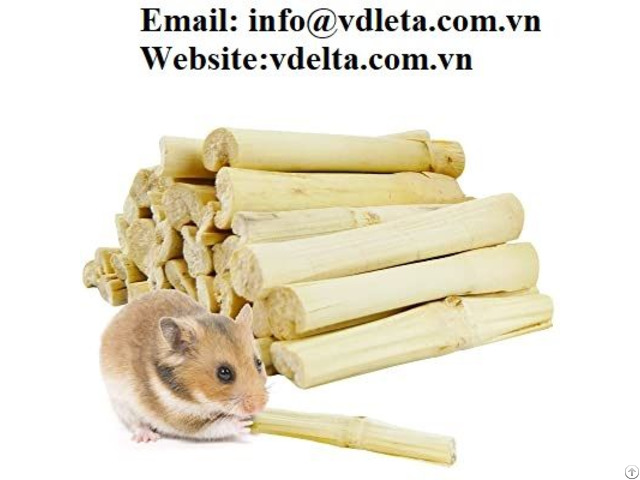 Natural And Harmless Dried Sugarcane Sticks Good For Grinding Teeth Rodents