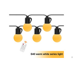 G40 Outdoor Christmas Decorative Light Bulb String Lights